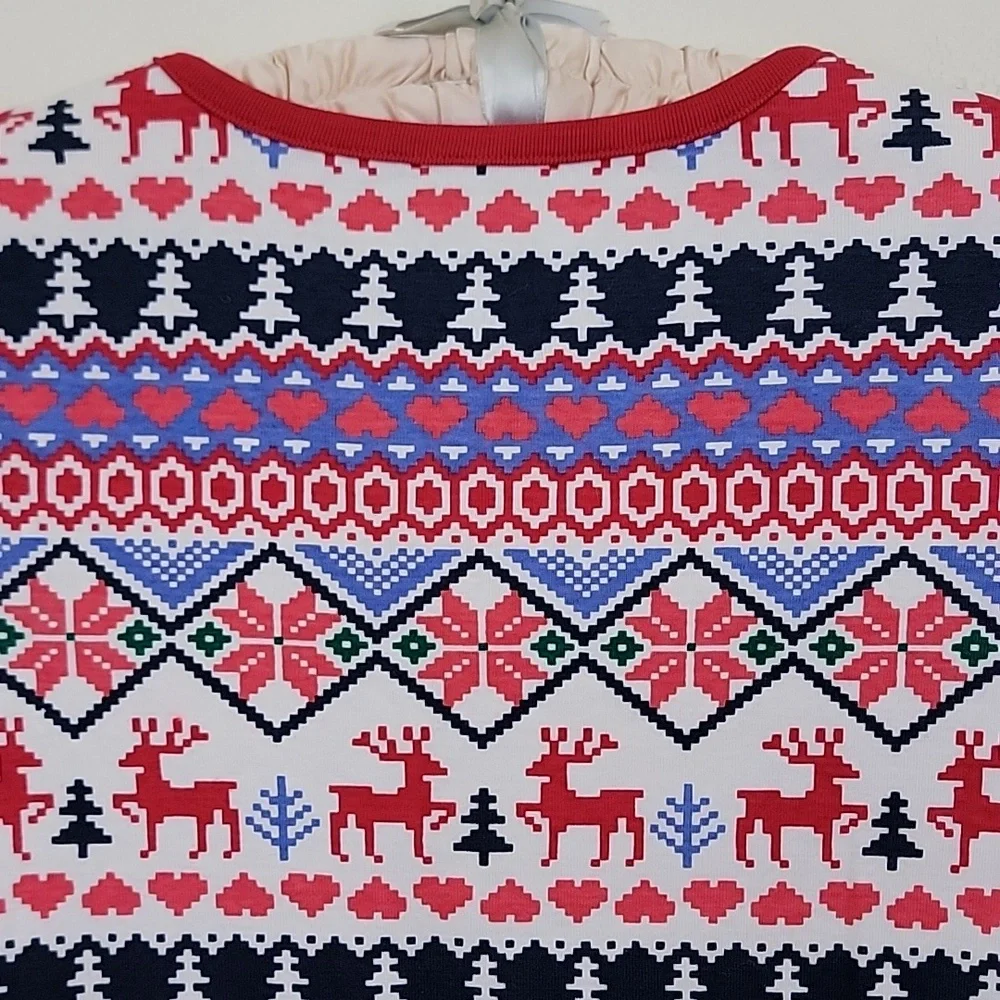 Land's End Cotton Christmas Pajama Top (Top only) Christmas 16